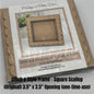 Stitch & Style Finishing Frames - Square Scallop 3.5" x 3.5" Opening (Original and Interchangeable Options)