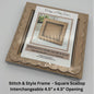Stitch & Style Finishing Frames - Square Scallop (Original and Interchangeable Options)