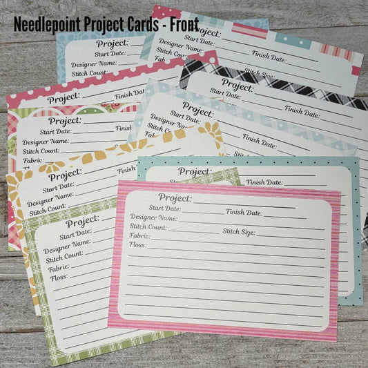 Needlepoint Project Cards (Set of 10) Double-Sided