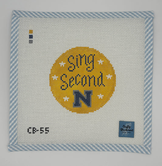 Sing Second Gold Ornament by Crafty Bluebonnet Designs - (13 Mesh) - EXCLUSIVE