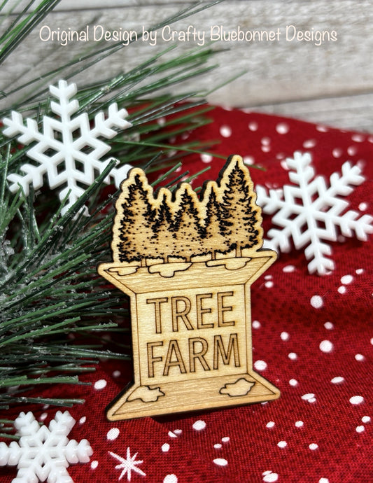 Tree Farm Spool Needleminder